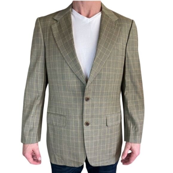 Brooks Brothers Men’s Vintage Plaid Two Button Sports Coat (Size: 38 Reg) - Picture 2 of 15
